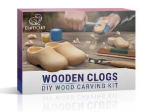 BeaverCraft DIY10 Wooden Clogs faragó készlet - Fafaragó szerszámok és kések > Faragókés készletek