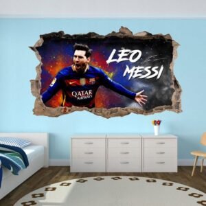 3D-s falmatrica - Lionel Messi 120 x 72 cm