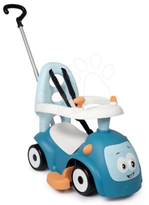 Bébitaxi bővithető Maestro Ride-On Blue 3in1 Smoby 3 hang tolókar kiesésgátló - mágikus szemek 6 hó-tól