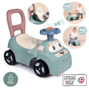 Bébitaxi és járássegítő dudával Auto Ride On Little Smoby ergonomikusan formált és tárolóval az ülőke alatt 10 hó-tól