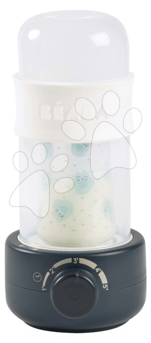 Cumisüveg melegítő és sterilizáló Baby Milk Second Ultra Fast Bottle Warmer Beaba Night Blue ultra gyors kékes-fehér 0 hó-tól