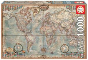 Educa Puzzle O Mundi Political Map of the world 1000 db 16764