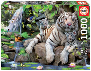 Educa Puzzle Tigris kis tigrisekkel 1000 db 14808 színes