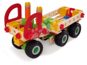 Fa építőjáték teherautó Constructor Trucks Eichhorn 4 modell 135 darabos 5 évtől