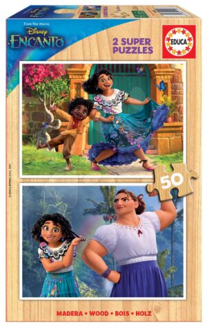 Fa puzzle Encanto Disney Educa 2x50 darabos 5 évtől