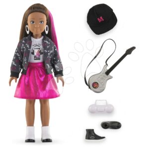 Játékbaba Melody Music Studio Set Girls Corolle hosszú barna hajjal 28 cm 4 kiegészítővel 4 évtől