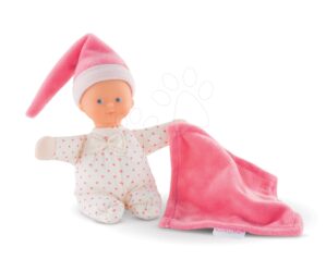 Játékbaba Minirêve Mon Doudou Corolle Pink Heart kék szemekkel 16 cm 0 hó-tól