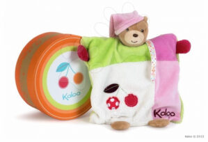 Kaloo plüss kesztyűbáb Colors-Doudou Puppet Bear Cherry  963280 rózsaszín