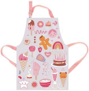 Kötényke gyerekeknek édességek Sweet Treats Apron ThreadBear védőréteggel 3-5 éves korosztálynak