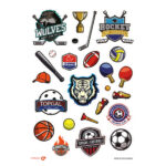 Sports Matricák Topgal Stickers 24057