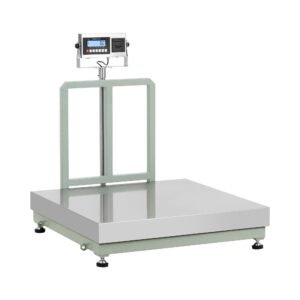 Platform mérleg - 600 kg / 50 g - 100 x 100 cm - LCD címkenyomtatóval | Steinberg Systems