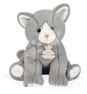 Plüss cica Baby Cat Powder Grey Histoire d’ Ours szürke 18 cm ajándékcsomagolásban 0 hó-tól