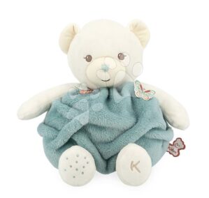 Plüss maci Bubble of Love Bear Green Plume Kaloo zöld 30 cm pihe-puha alapanyagból ajándékcsomagolásban 0 hó-tól