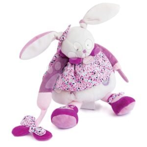 Plüss nyuszi Activity Doll Lapin Cerise Doudou et Compagnie tükörrel és csörgővel rózsaszín 30 cm ajándékcsomagolásban 0 hó-tól