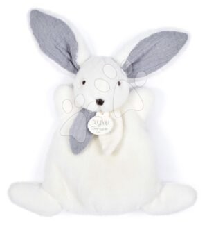 Plüss nyuszi Bunny Happy Glossy Doudou et Compagnie fehér 17 cm ajándékcsomagolásban 0 hó-tól