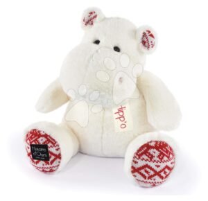 Plüss víziló Christmas White Hippo Cocooning Histoire d’ Ours fehér 40 cm 0 hó-tól