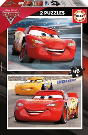 Puzzle Cars 3 Educa 2x48 darabos 5 évtől