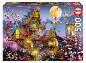 Puzzle Fairy House Educa 500 darabos és Fix ragasztó