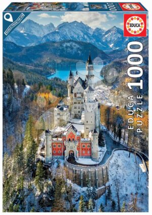 Puzzle Neuschwanstein Castle Educa 1000 darabos és Fix ragasztó