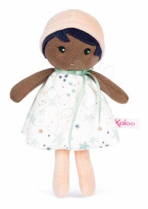 Rongybaba kisbabáknak Manon K Doll Tendresse Kaloo 18 cm csillagos ruhácskában puha textilből 0 hó-tól