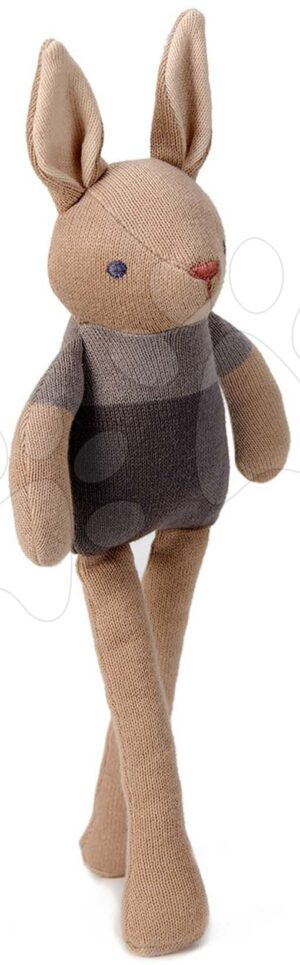 Rongybaba nyuszi Baby Threads Taupe Bunny ThreadBear 35 cm barna pihe-puha pamutból 0 hó-tól