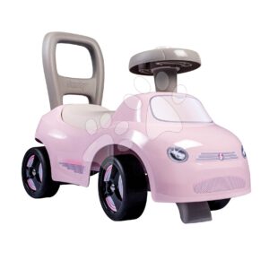 Sportos bébitaxi és járássegítő hanggal 2in1 Auto Ride On Pink Smoby rózsaszín elforgatható kerekekkel és tárolóval az ülőke alatt 10 hó-tól