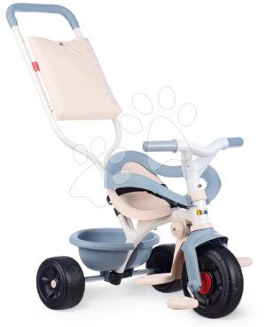 Tricikli Be Fun Comfort Tricycle Blue Smoby szülőkormánnyal és táskával 10 hó-tól