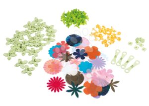 Virágszirmok virágkészítő készlethez Crea Deco Flowers Refill Smoby 98 kiegészítő 16 virág készítéséhez 5 éves kortól