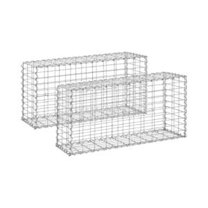 Gabion kerítés - 2 db - 102 x 32 x 51 cm | hillvert