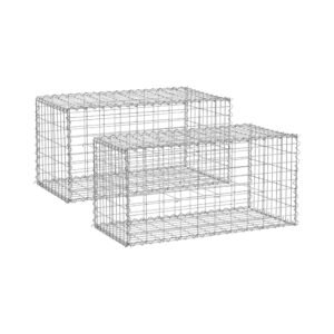 Gabion kerítés - 2 db - 101 x 51 x 52 cm | hillvert