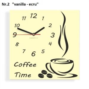 Konyhai falióra Coffee Time Vanilla-ecru