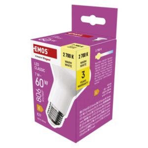 LED izzó Classic R63 / E27 / 7 W  (60 W) / 806 lm / Meleg fehér