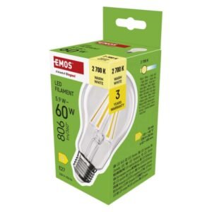 LED izzó Filament A60 / E27 / 5