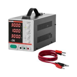 Labor tápegység - 0–30 V - 0–10 A DC - 300 W - 4 jegyű LED kijelző - USB | Stamos Soldering