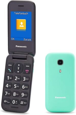 Panasonic KX-TU400EXC Turquoise Senior Kihajtható Mobiltelefon