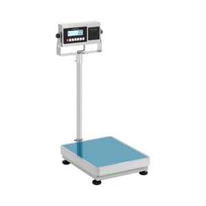 Platform mérleg - 300 kg / 10 g - 50 x 40 cm - LCD kijelzővel és címkenyomtatóval | Steinberg Systems