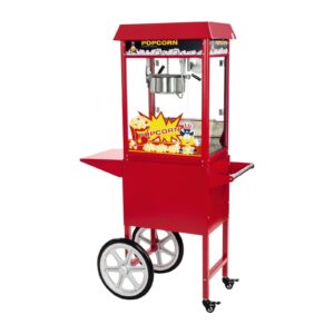 Popcorn Gép Kocsival - Piros | Royal Catering