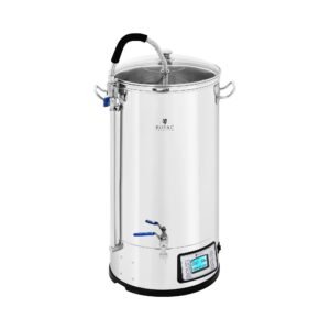 Sörfőző gép - 50 L - 3000 W - 25-100 °C - rozsdamentes acél - LCD kijelző - időzítő | Royal Catering