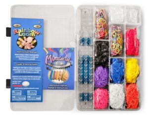 Ajándék box Starter Kit Gift Box Medium Rainbow Loom 6000 gumi 2 hurkolótűvel 6 évtől RL48