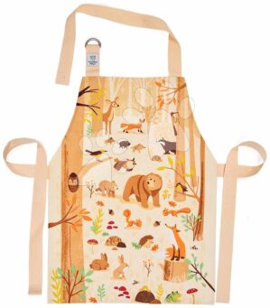 Kötény gyerekeknek erdei állatok Forest Friends Apron ThreadBear védőfelülettel 3-6 év