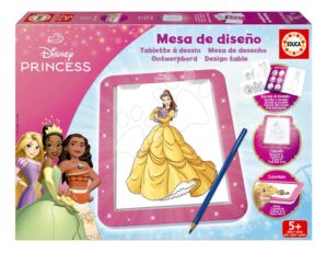 Kreatív alkotás táblagéppel Light Table Disney Princess Educa Rajzold le és színezd ki a hercegnődet 5 évtől EDU20006