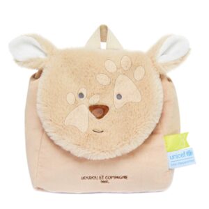 Plüss hátizsák Kangaroo Backpack Unicef Collection Doudou et Compagnie bézs 18 hó-tól