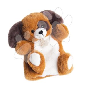 Plüss kutyus kesztyűbáb Dog Puppet Histoire d’ Ours barna 25 cm 0 hó-tól