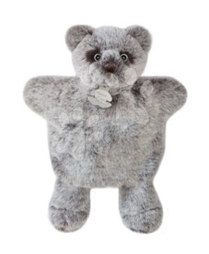 Plüss maci kesztyűbáb Bear Puppet Sweety Mousse Histoire d’ Ours szürke 25 cm 0 hó-tól