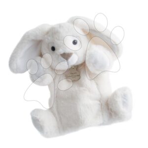 Plüss nyuszi kesztyűbáb Bunny Puppet Histoire d’ Ours fehér 25 cm 0 hó-tól