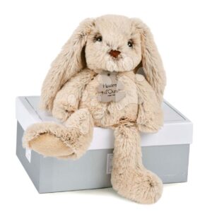 Plüss nyuszkó Beige Bunny Copain Calin Histoire d’ Ours bézs 25 cm ajándékcsomagolásban 0 hó-tól