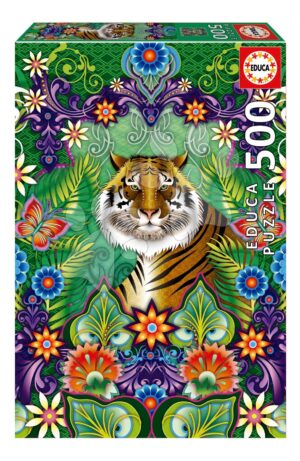 Puzzle Bengal Tiger Educa 500 darabos és Fix ragasztó