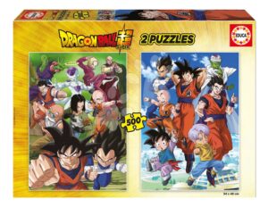 Puzzle Dragon Ball Educa 2x500 darabos és Fix ragasztó