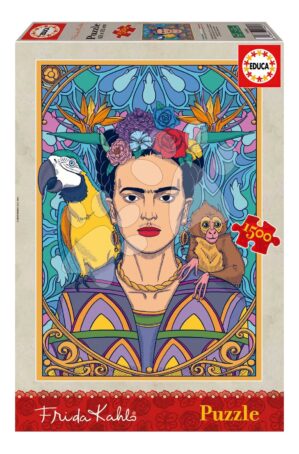 Puzzle Frida Kahlo Educa 1500 darabos és Fix ragasztó