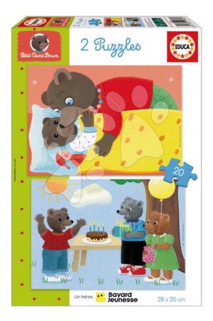 Puzzle Petit Ours Brun Educa 2X20 Darabos